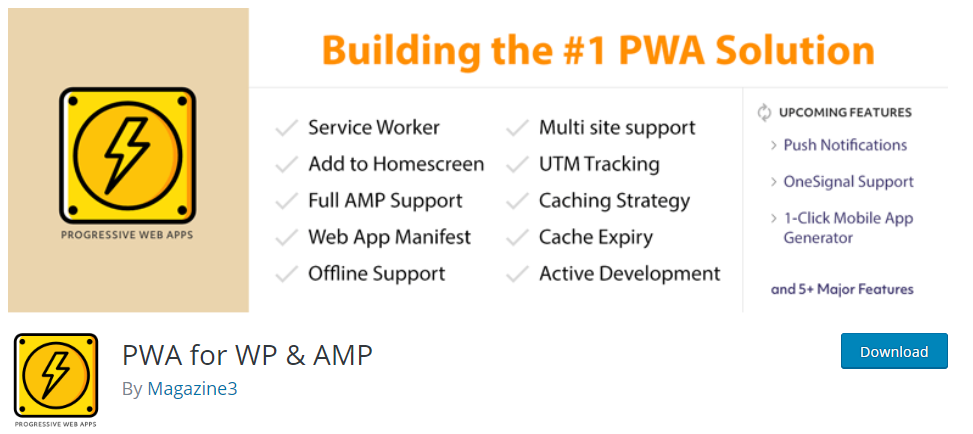 pwa for wp and amp